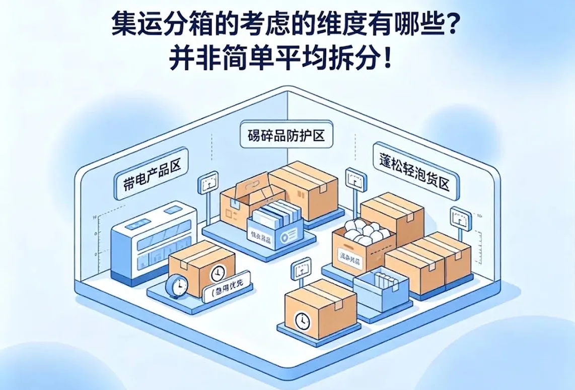 集运分箱的考虑的维度有哪些？并非简单平均拆分！