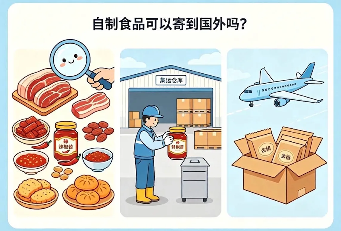 自制食品可以寄到国外吗？