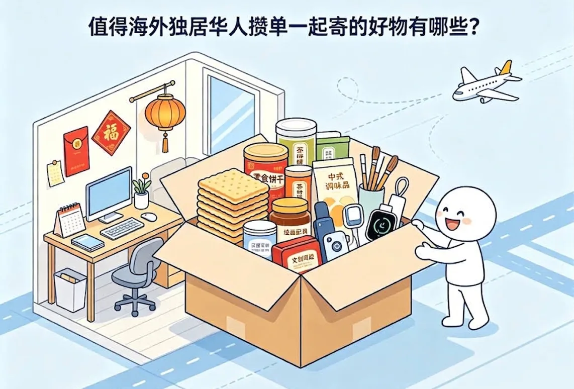 值得海外独居华人攒单一起寄的好物有哪些？