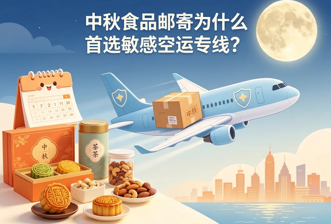中秋食品邮寄为什么首选敏感空运专线？