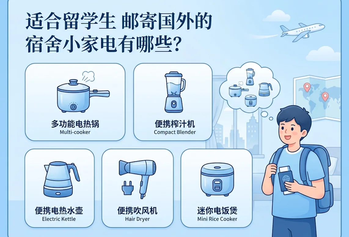 适合留学生邮寄国外的宿舍小家电有哪些？