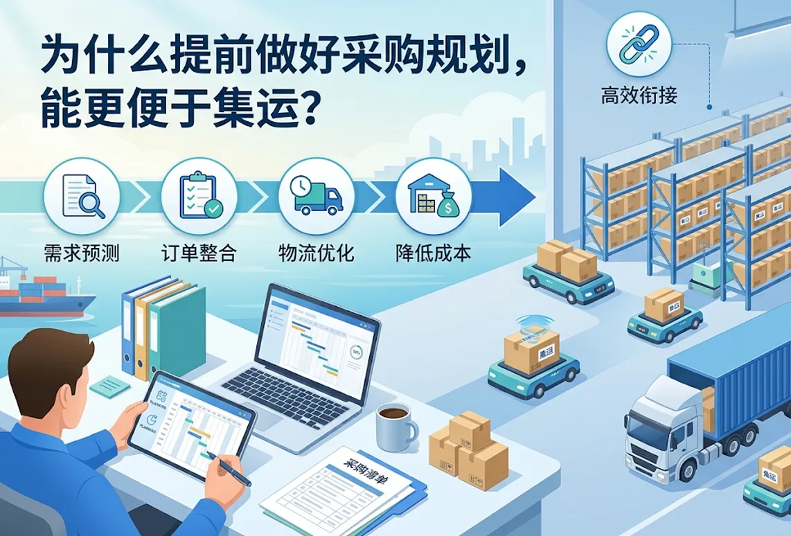 为什么提前做好采购规划，能更便于集运？