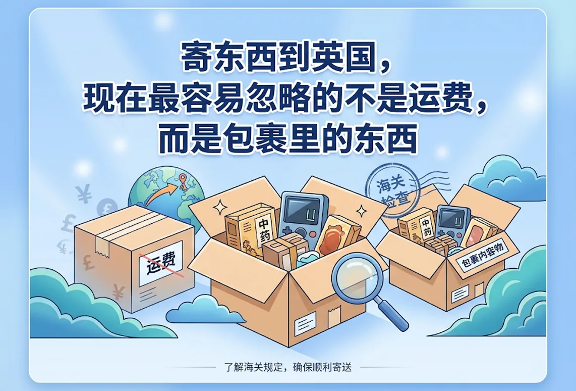 寄东西到英国，现在最容易忽略的不是运费，而是包裹里的东西