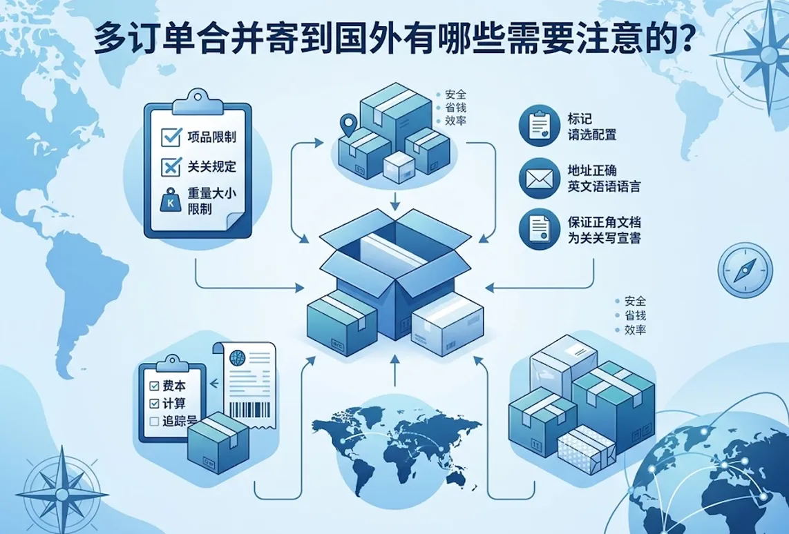 多订单合并寄到国外有哪些需要注意的？