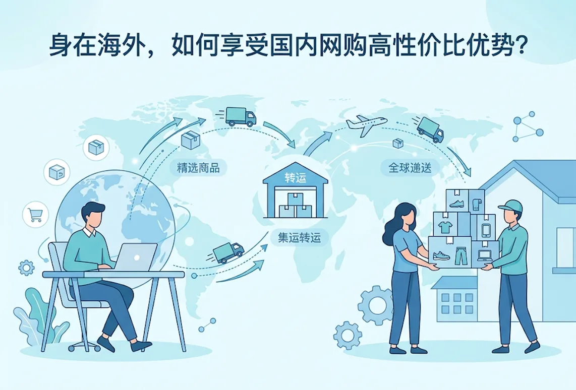 身在海外，如何享受国内网购高性价比优势？
