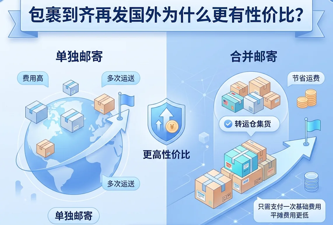 包裹到齐再发国外为什么更有性价比？