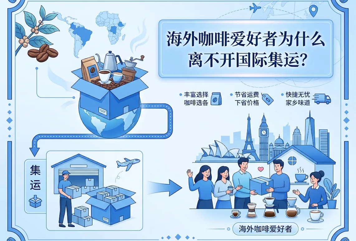 海外咖啡爱好者为什么离不开国际集运？