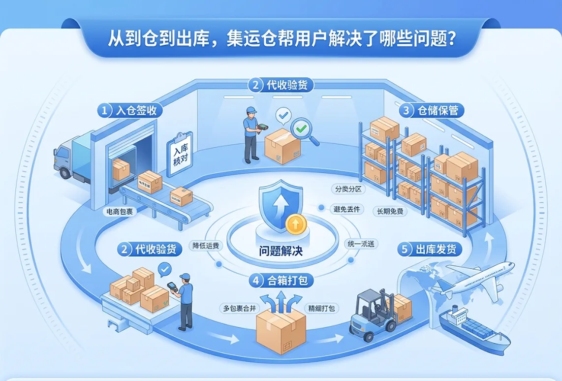 从到仓到出库，集运仓帮用户解决了哪些问题？