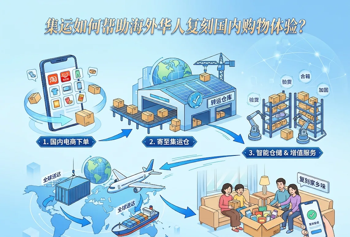 集运如何帮助海外华人复刻国内购物体验？