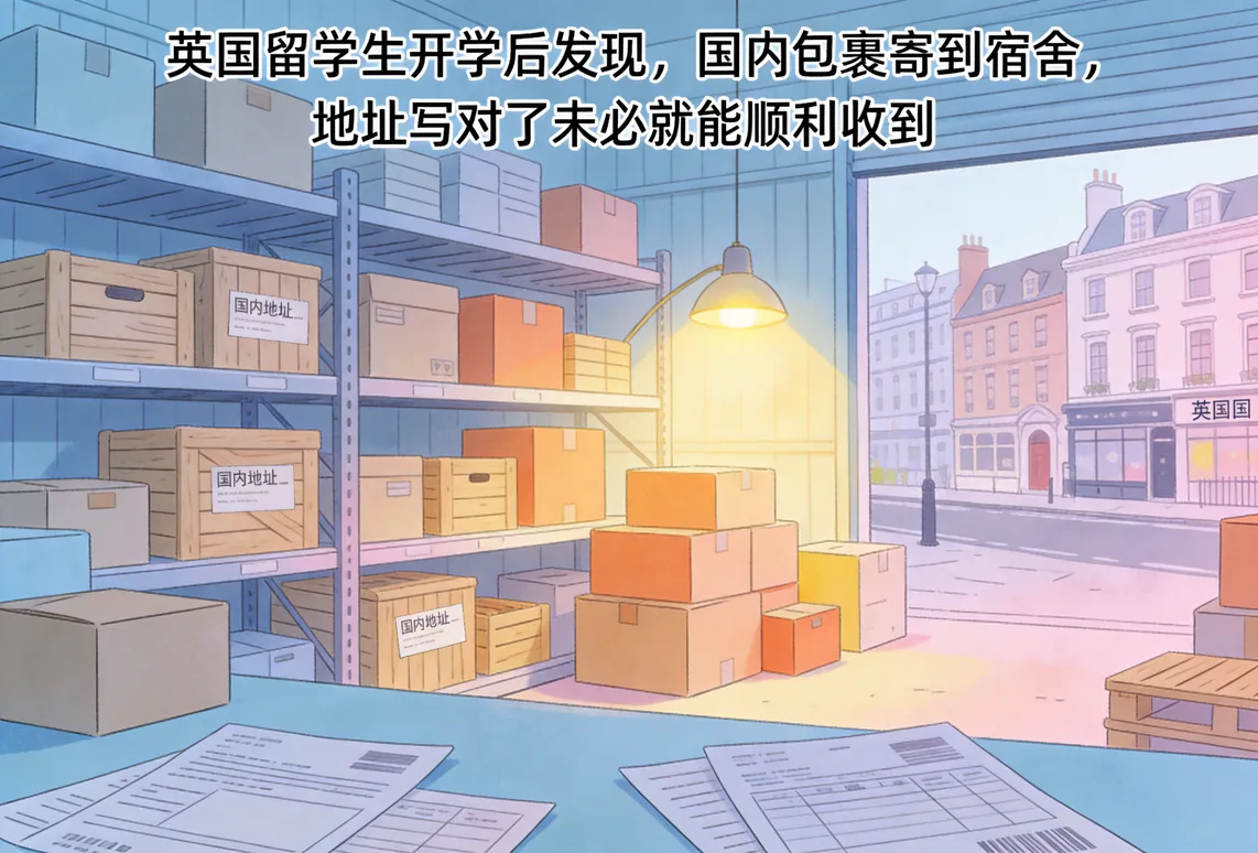英国留学生开学后发现，国内包裹寄到宿舍，地址写对了未必就能顺利收到