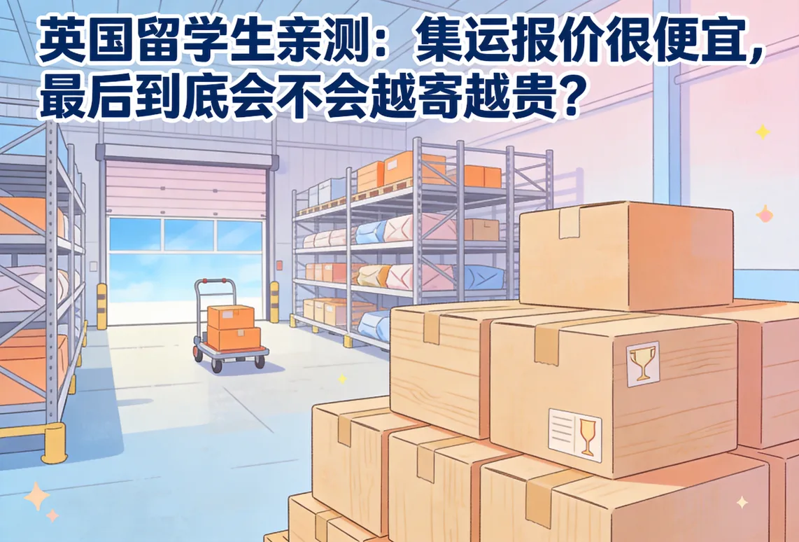 英国留学生亲测：集运报价很便宜，最后到底会不会越寄越贵？