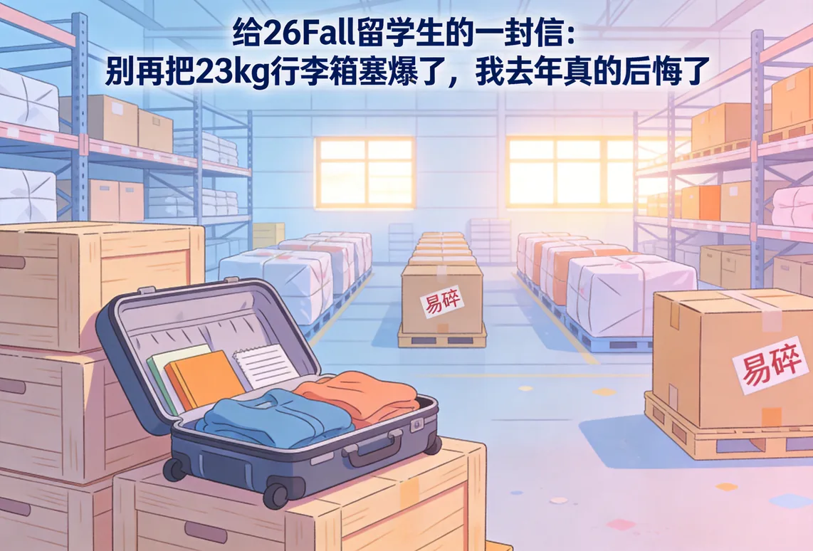 给26Fall留学生的一封信：别再把23kg行李箱塞爆了，我去年真的后悔了